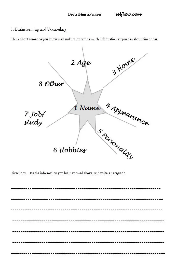 Describing-a-person-worksheet - Eslflow