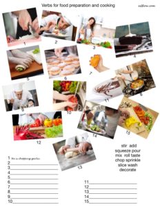 7 crucial kitchens and cooking listening speaking and vocabulary and expressions exercises