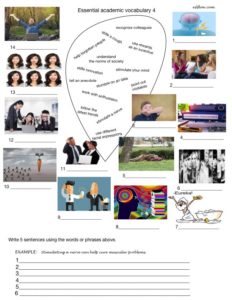 Academic and business vocabulary exercises for talking about people and social behavior.