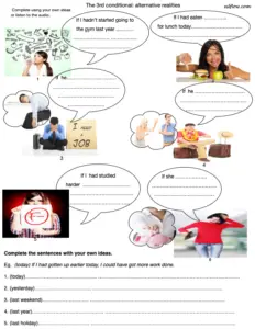 3rd conditional listening/speaking exercise 