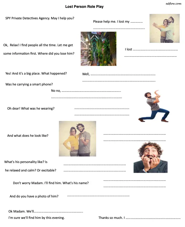 Role plays for intermediate students - Funny Situations Set 1